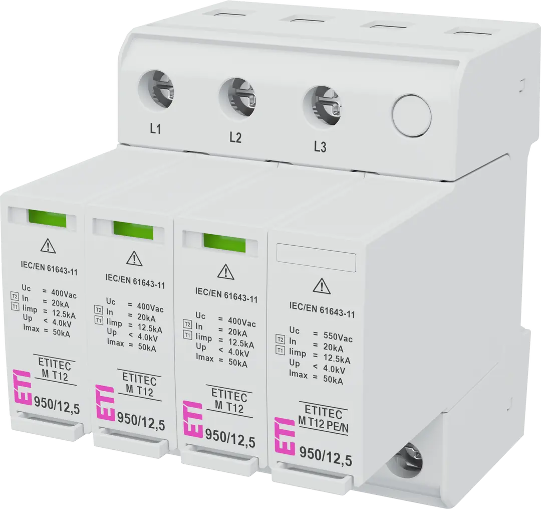 AC PV inverter surge arresters