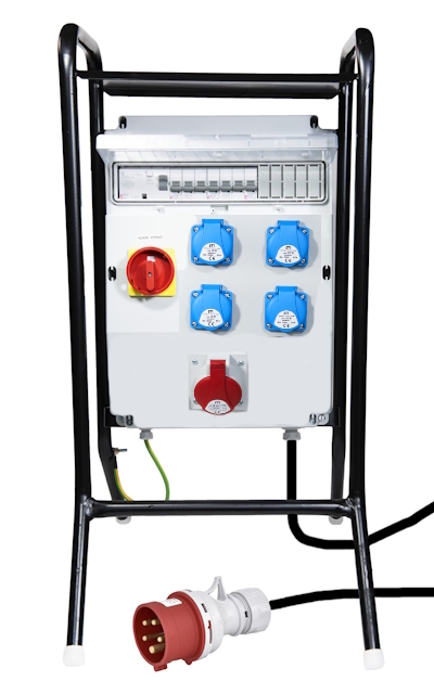 Zásuvkové kombinace a staveništní rozváděče s přívodním kabelem
