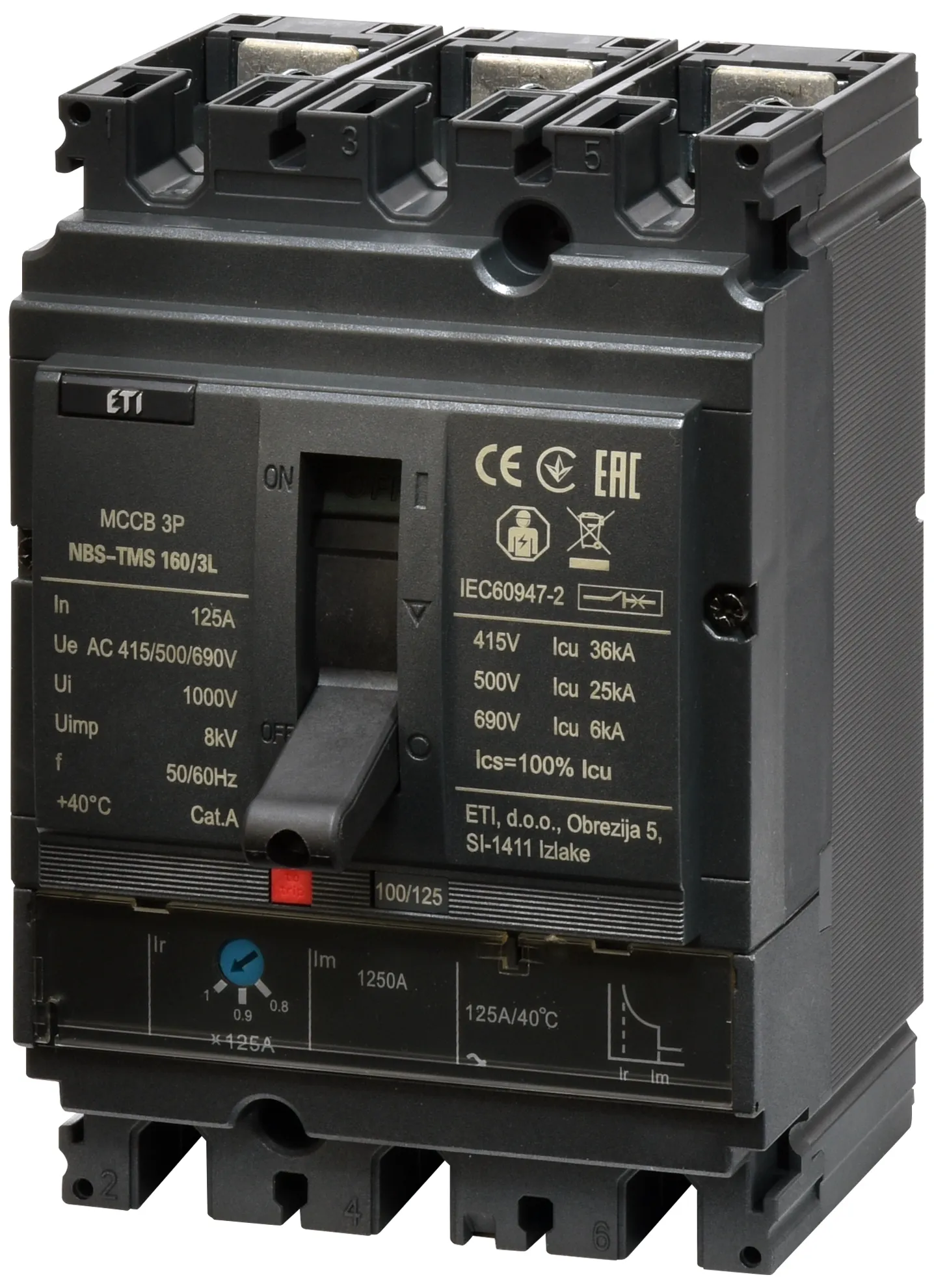  NBS-TMS 160/3L 125A 3P 004673008