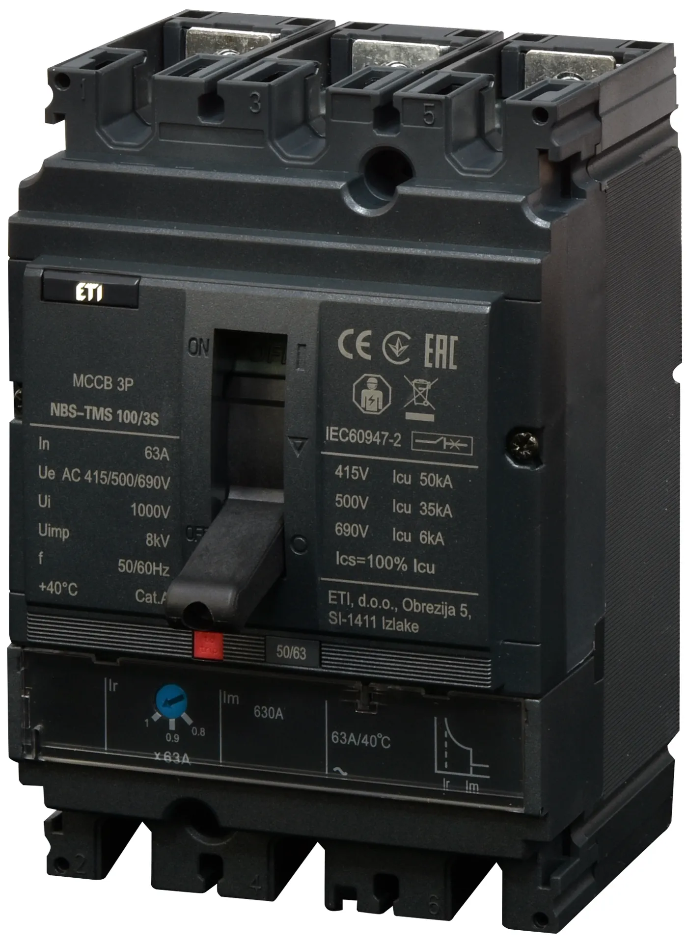  NBS-TMS 100/3S  63A 3P 004673025