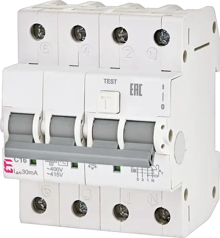 KZS-4M 3p+N A C25/0.03 120V