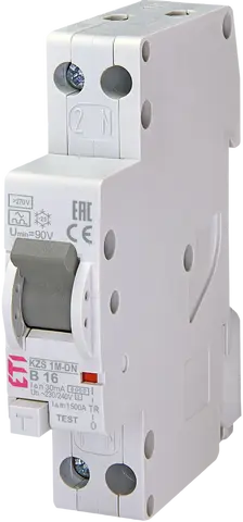 *KZS-1M-DN 1p+N A B16/0.03 6kA