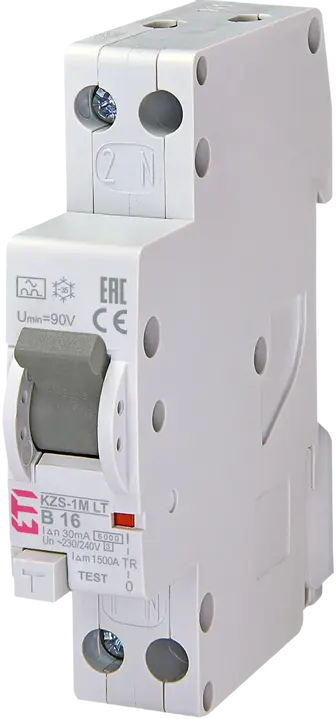 Obrázek *KZS-1M-LT 1p+N A B16/0.03 6kA