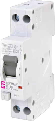 KZS-1M-UNI 1p+N A B16/0.1