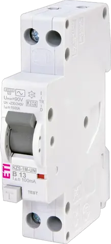 KZS-1M-UNI 1p+N AC B13/0.1