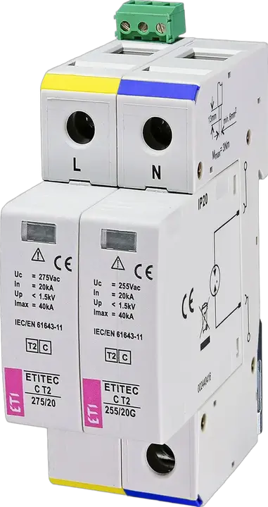 Obrázek ETITEC C T2 275/20 1+1 RC