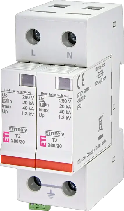 Obrázek ETITEC V T2 280/20 2+0 RC