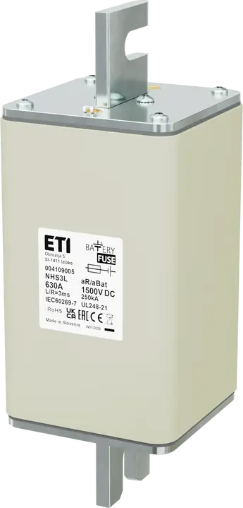Obrázek NHS3L aR/aBat 630A/1500V DC AL