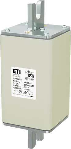 Obrázek NHU3L aR/aBat 315A/1500V DC AL