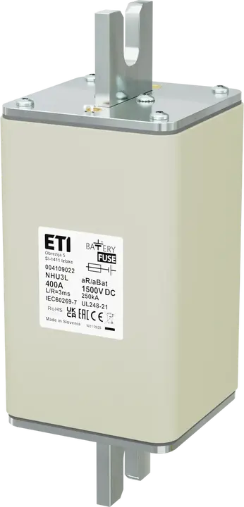 Obrázek NHU3L aR/aBat 400A/1500V DC AL