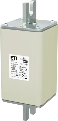 NHU3L aR/aBat 400A/1500V DC AL