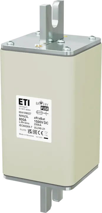 Obrázek NHU3L aR/aBat 800A/1500V DC AL