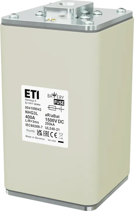 Obrázek NHG3L aR/aBat 400A/1500V DC AL