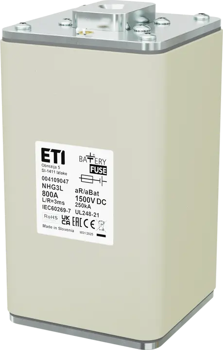 Obrázek NHG3L aR/aBat 800A/1500V DC AL