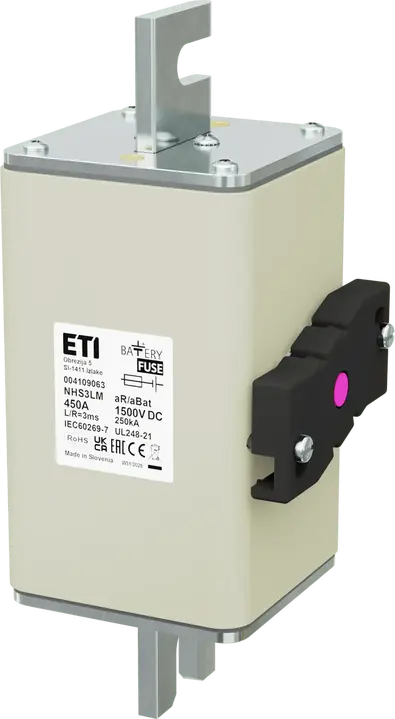 Obrázek NHS3LM aR/aBat 450A/1500V DCAL