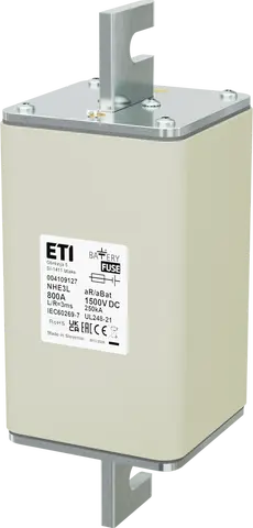 NHE3L aR/aBat 800A/1500V DC AL