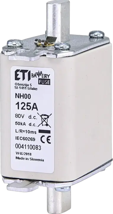 Obrázek NH00 gBat 125A/80V DC