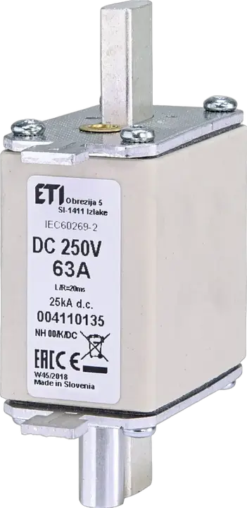 Obrázek NH00/K 63A/250V DC