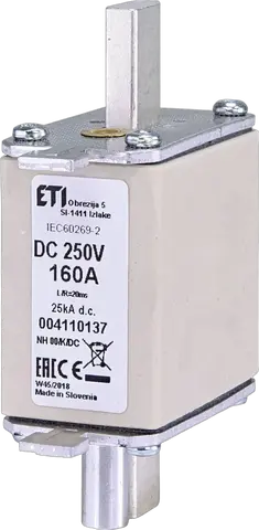 NH00/K 200A/250V DC