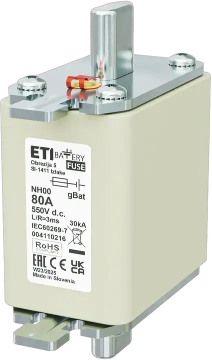 Obrázek NH00 gBat 80A/550V DC