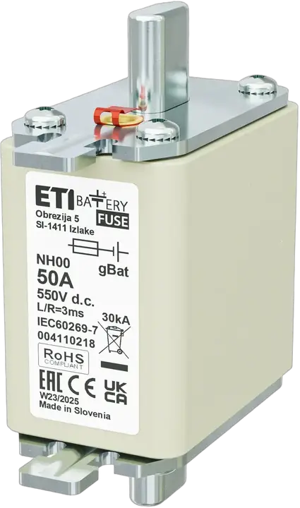 Obrázek NH00 gBat 50A/550V DC