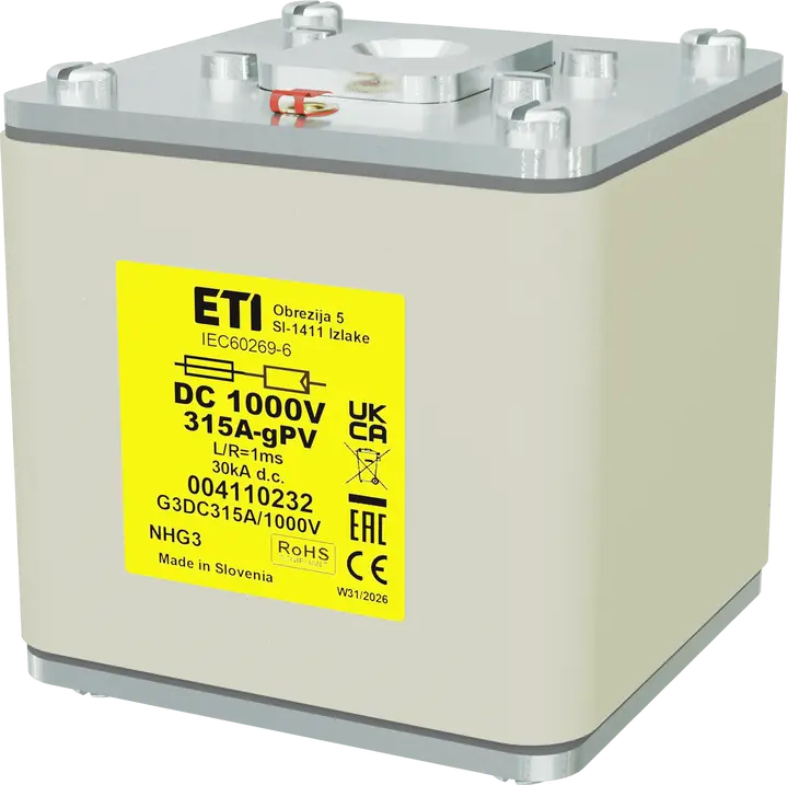 Obrázek NHG3 gPV 315A/1000V DC