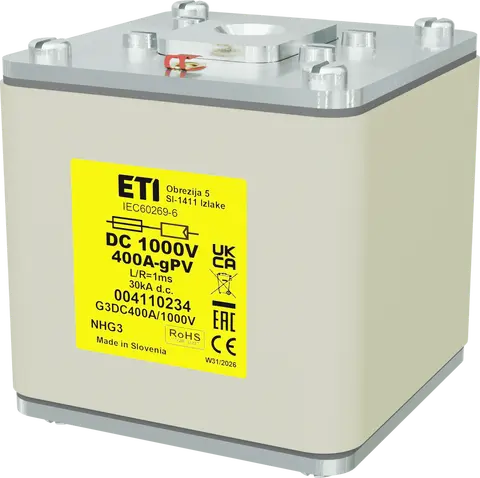 Obrázek NHG3 gPV 400A/1000V DC