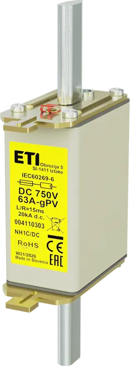 Obrázek *NH1C gPV 63A/750V DC