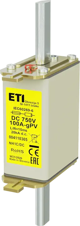 Obrázek *NH1C gPV 100A/750V DC