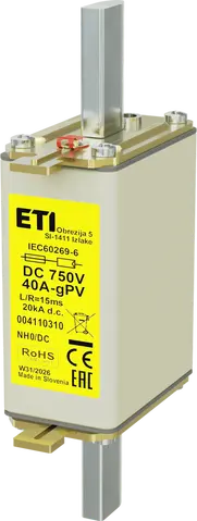*NH0 gPV 40A/750V DC