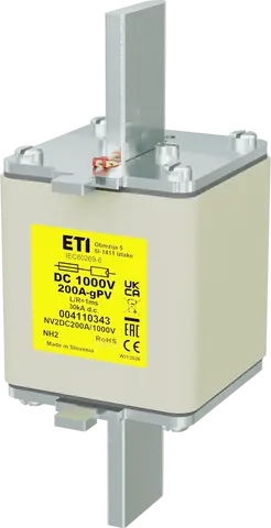 Obrázek NH2 gPV 200A/1000V DC