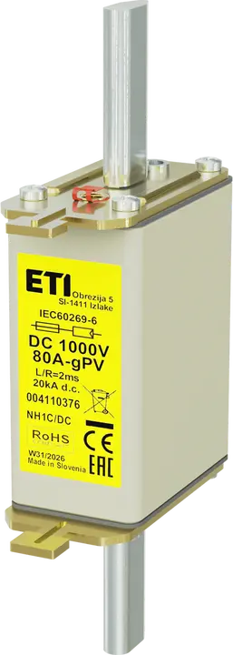 Obrázek NH1C gPV 80A/1000V DC
