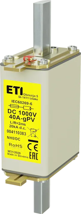 Obrázek NH0 gPV 40A/1000V DC