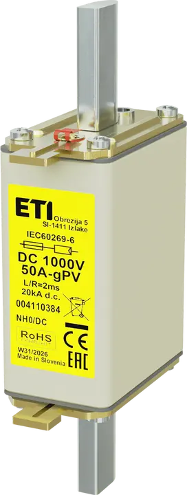 Obrázek NH0 gPV 50A/1000V DC