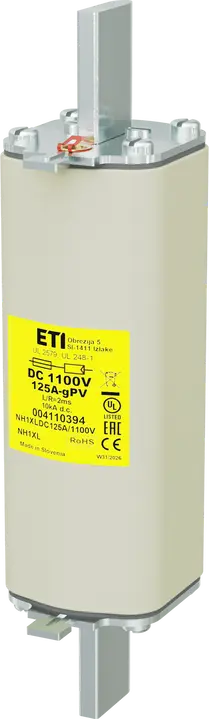 Obrázek NH1XL gPV 125A/1100V DC UL