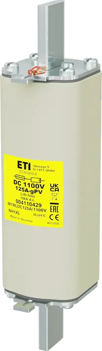 Obrázek NH1XL gPV 125A/1100V DC