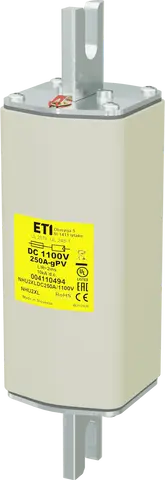 NHU2XL gPV 250A/1100V DC UL