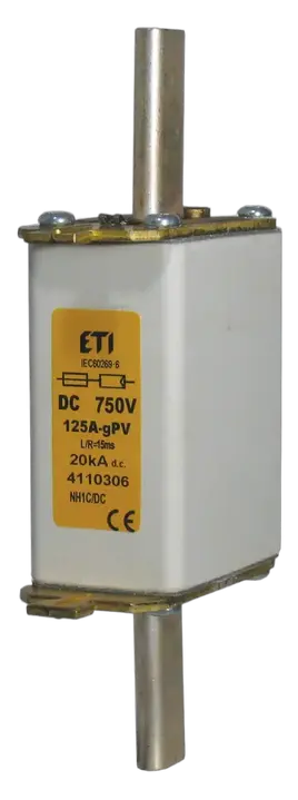 Obrázek NH1C gR 125A/750V DC