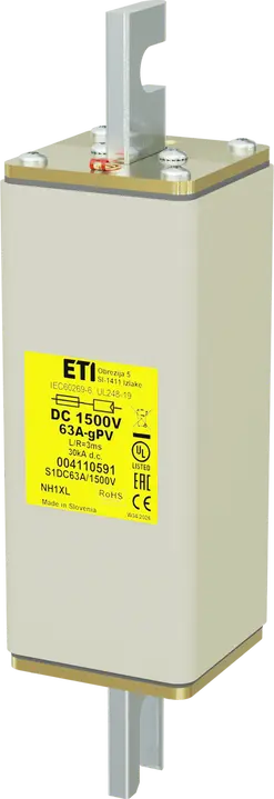Obrázek NHS1XL gPV 63A/1500V DC UL