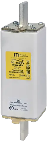 NHU1XL gPV 200A/1500V DC UL