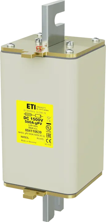 Obrázek NHS3L gPV 500A/1500V DC UL