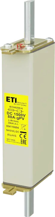 Obrázek NH01XL gPV 80A/1500V DC