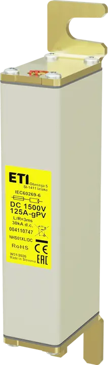 Obrázek NHS01XL gPV 125A/1500V DC