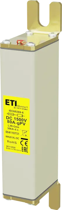 Obrázek NHU01XL gPV 80A/1500V DC
