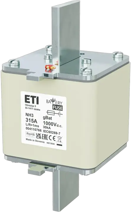 Obrázek NH3 gBat 315A/1000V DC