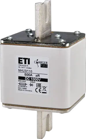 NHU3/110 aR 500A/1000V DC