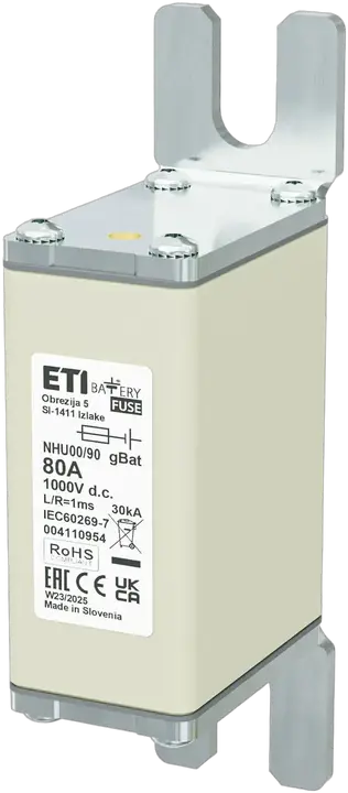 Obrázek NHU00/90 gBat 80A/1000V DC