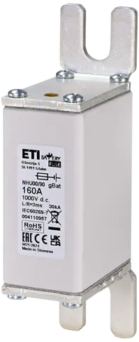 NHU00/90 gBat 160A/1000V DC
