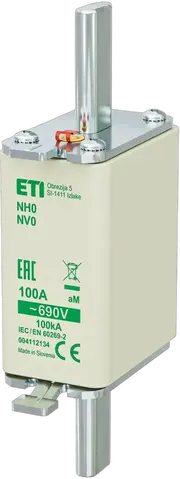 Obrázek NH0 aM 100A/690V