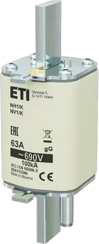 NH1/K gG 63A/690V